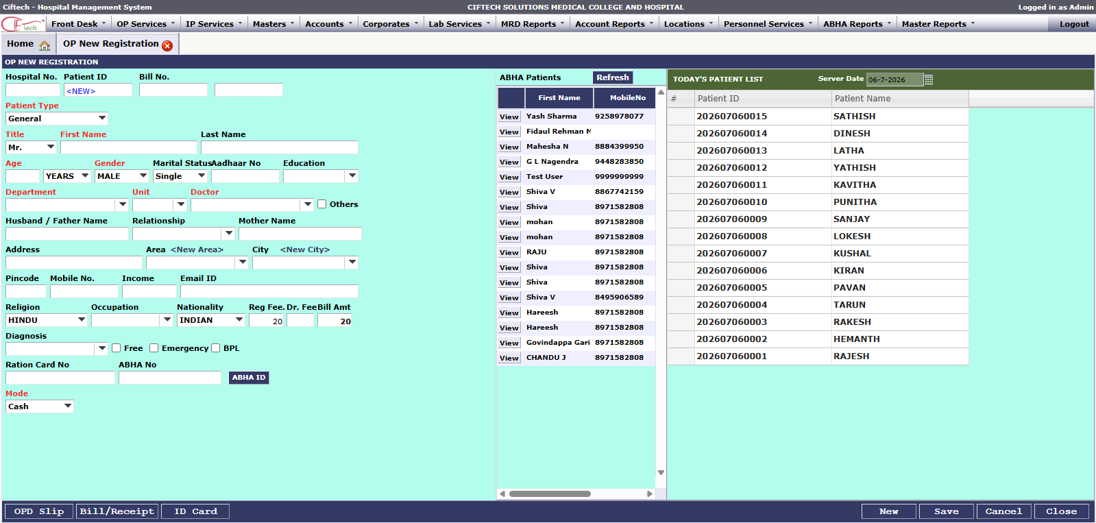 CiftHealth ET Hospital Management Software